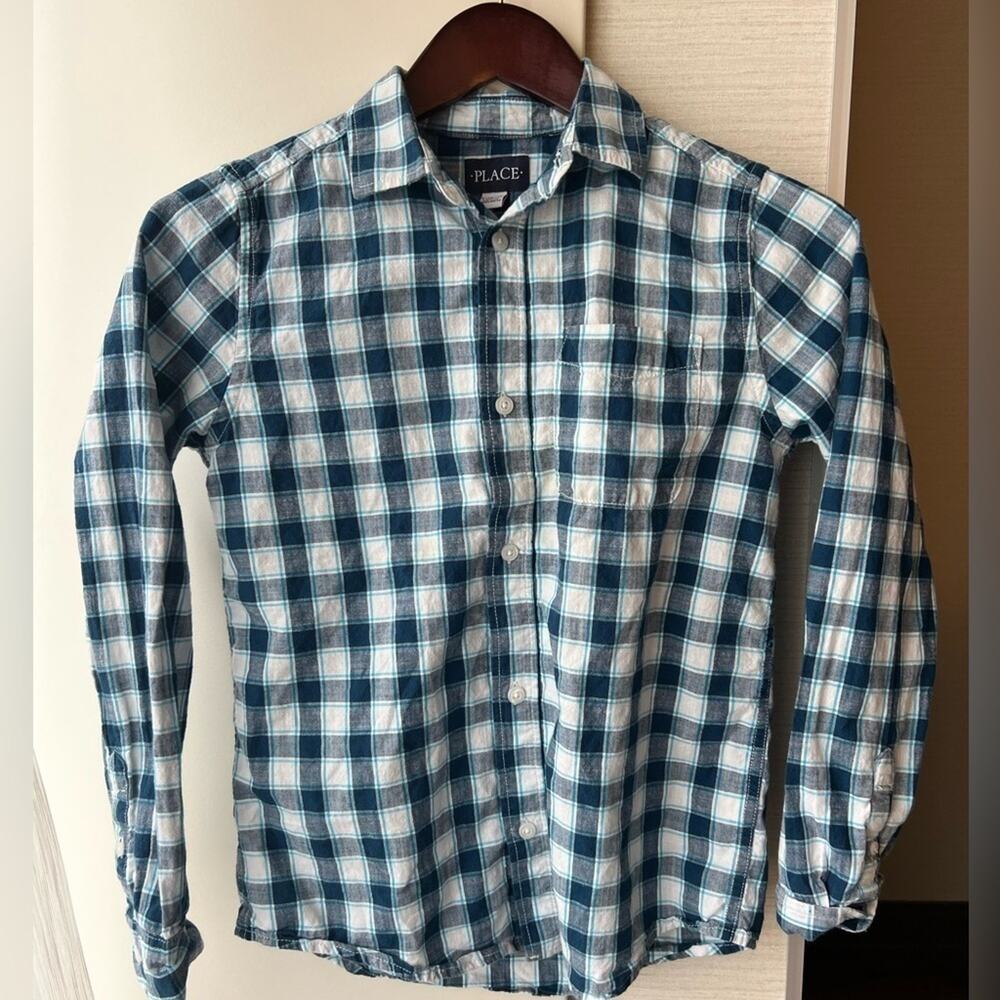Children’s Place Long Sleeve Boys Shirt Sz L 10/12 - really nice cut and colors